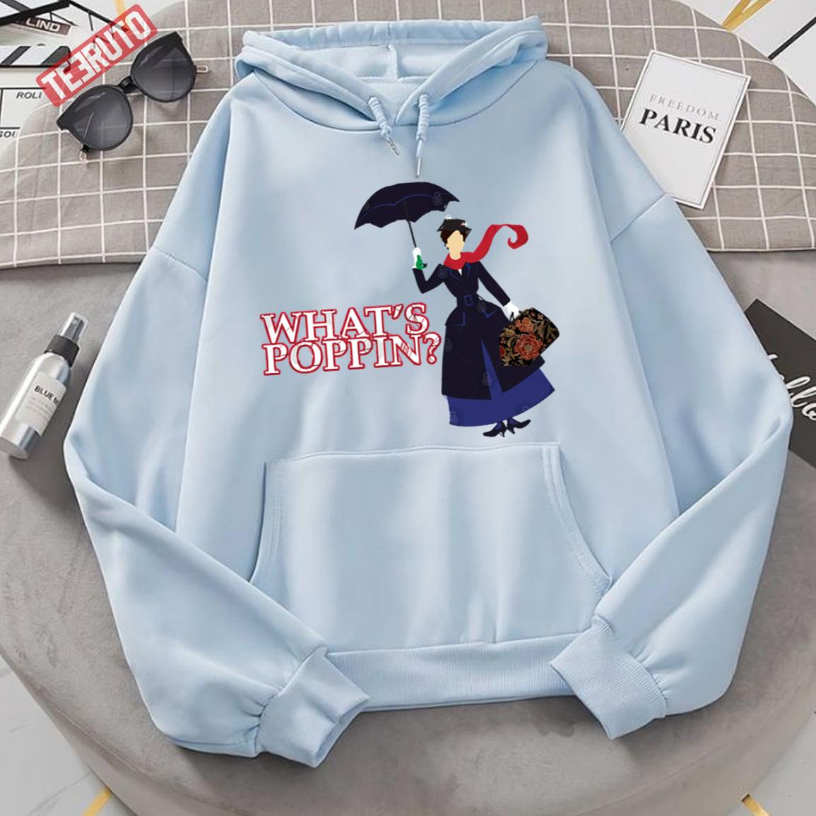 What’s Poppin Meme Art Mary Poppins Unisex Hoodie