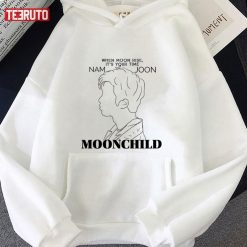 When Moon Rise It’s Your Time Kim Namjoon Bts Rm Moonchild Lyrics Unisex Hoodie