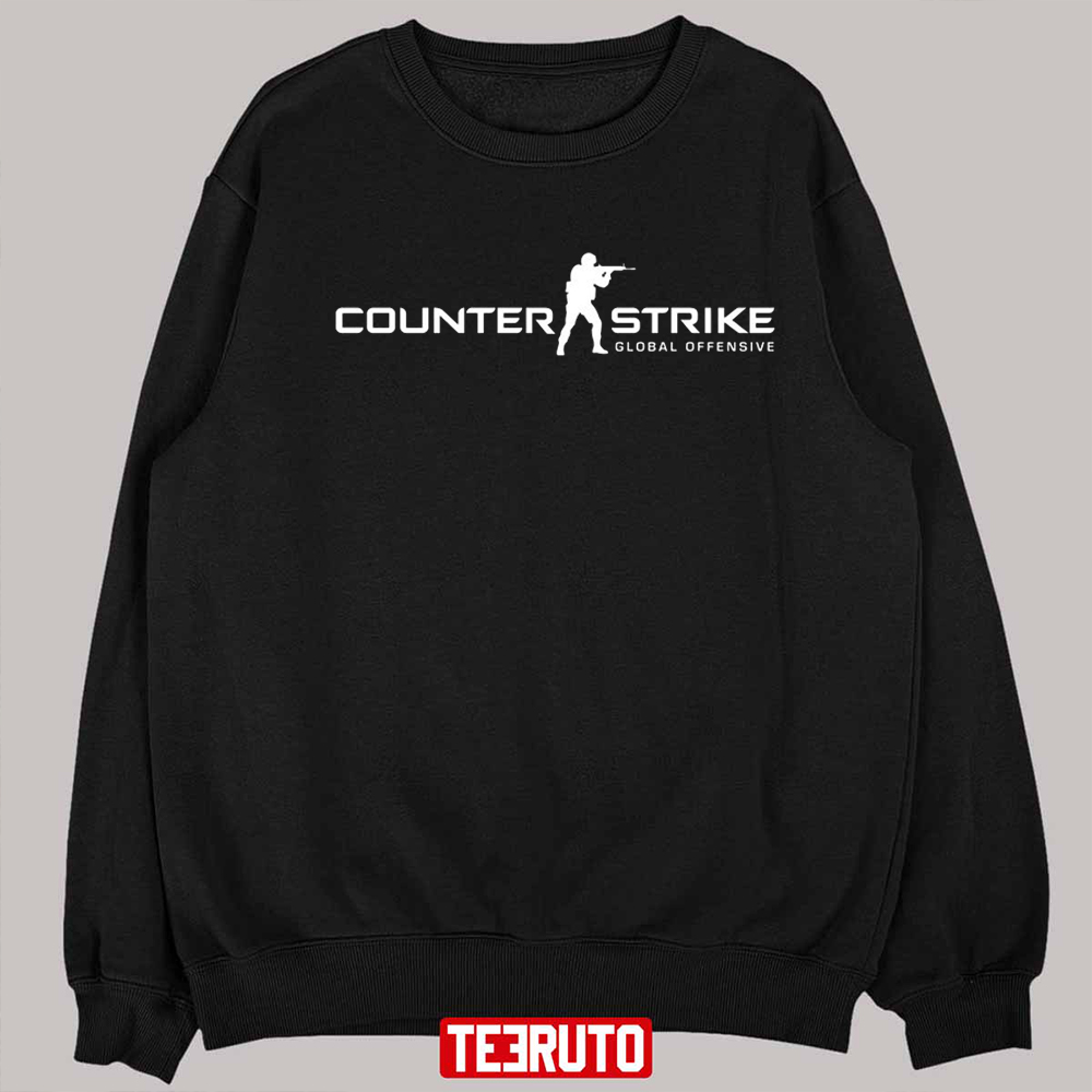White Logo Counter Strike Global Offensive Unisex Sweatshirt