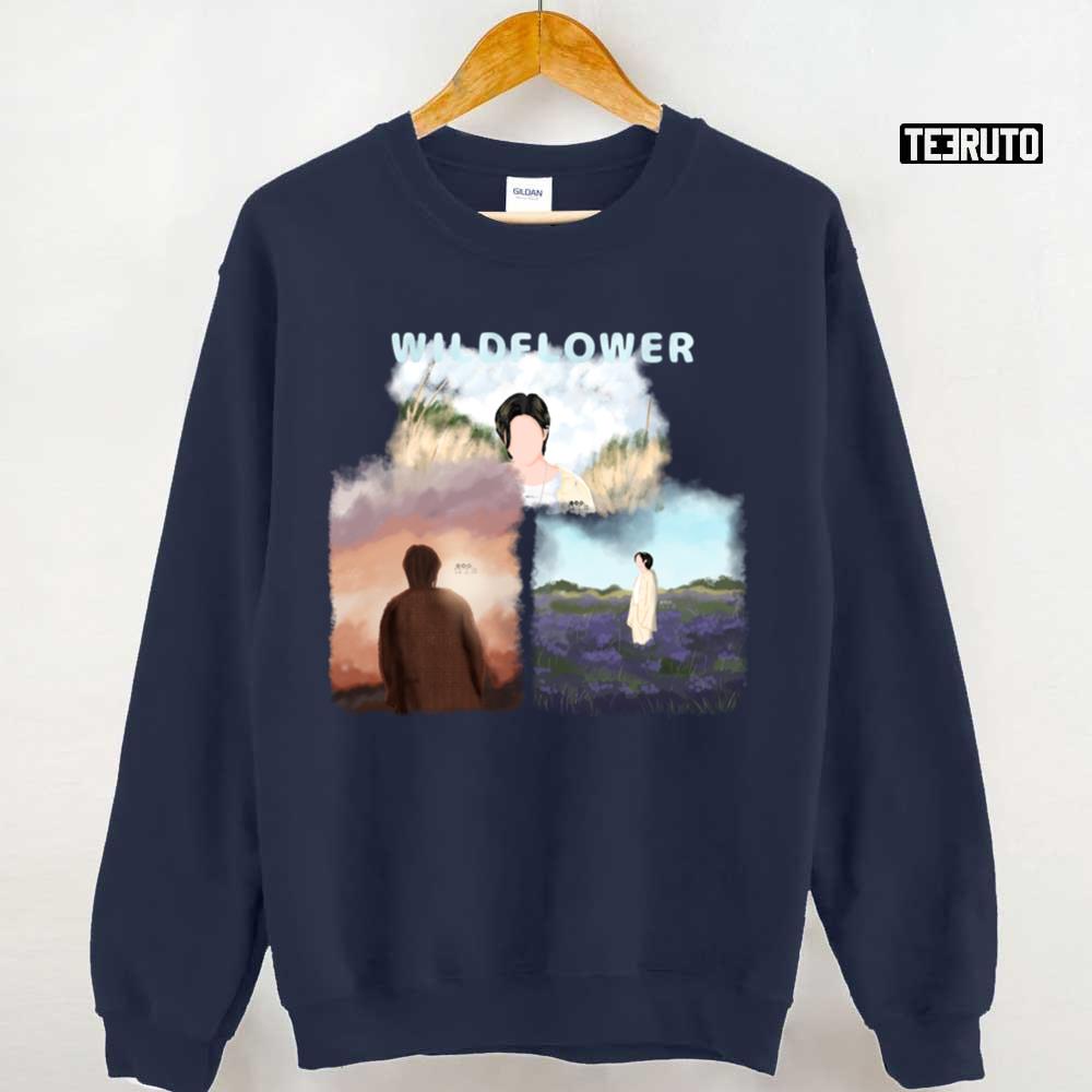 Wild Flower Title Song Of BTS RM Indigo Album Fanart Unisex Sweatshirt