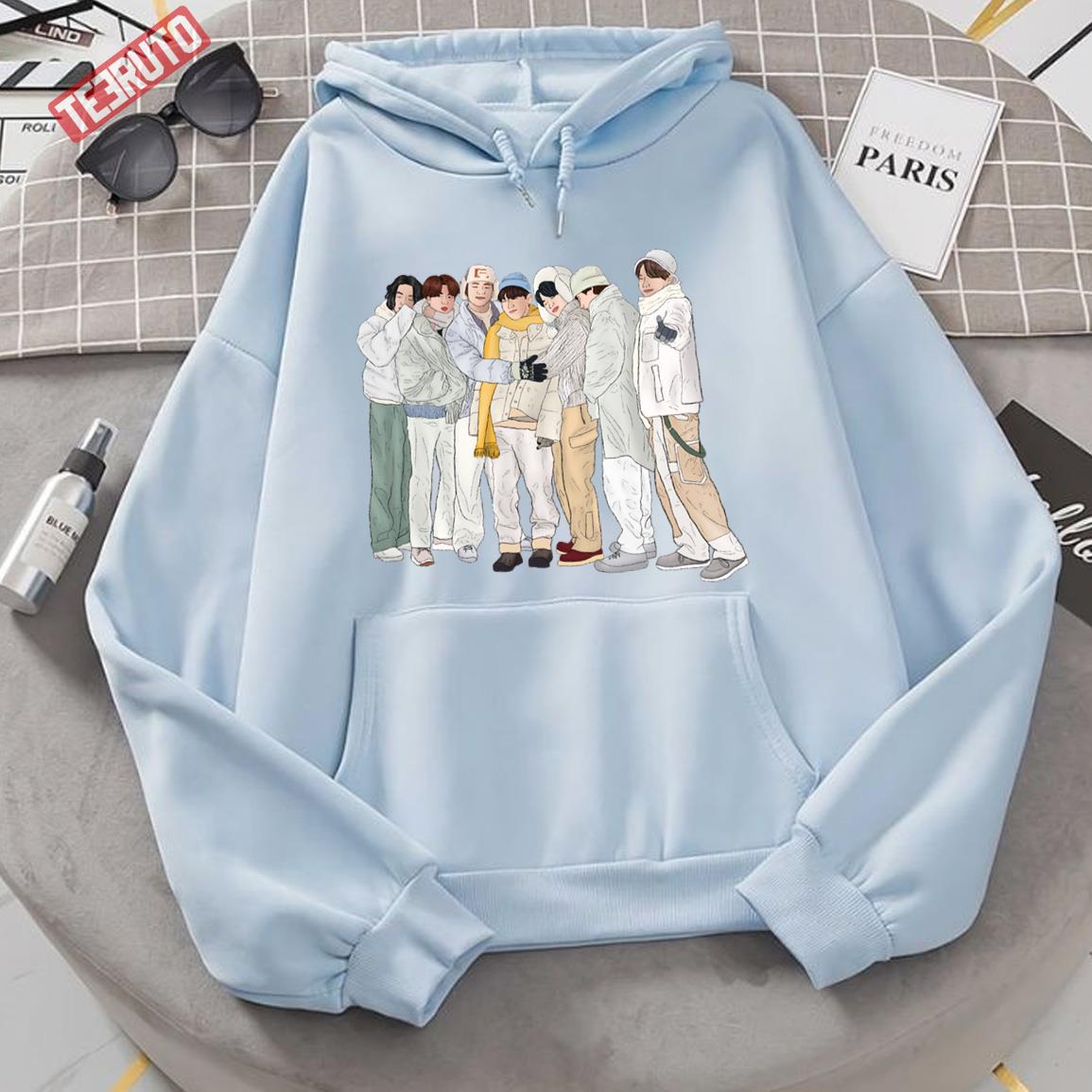Winter Package Bts Ot7 Fanart Unisex Sweatshirt