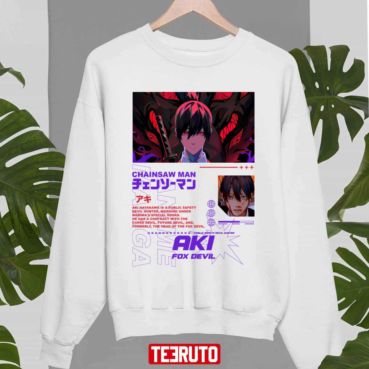 Working Under Makima’s Special Squad Chainsaw Man Aki Hayakawa Anime Unisex Sweatshirt