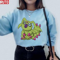 Wormmon Character Digimon Unisex Sweatshirt