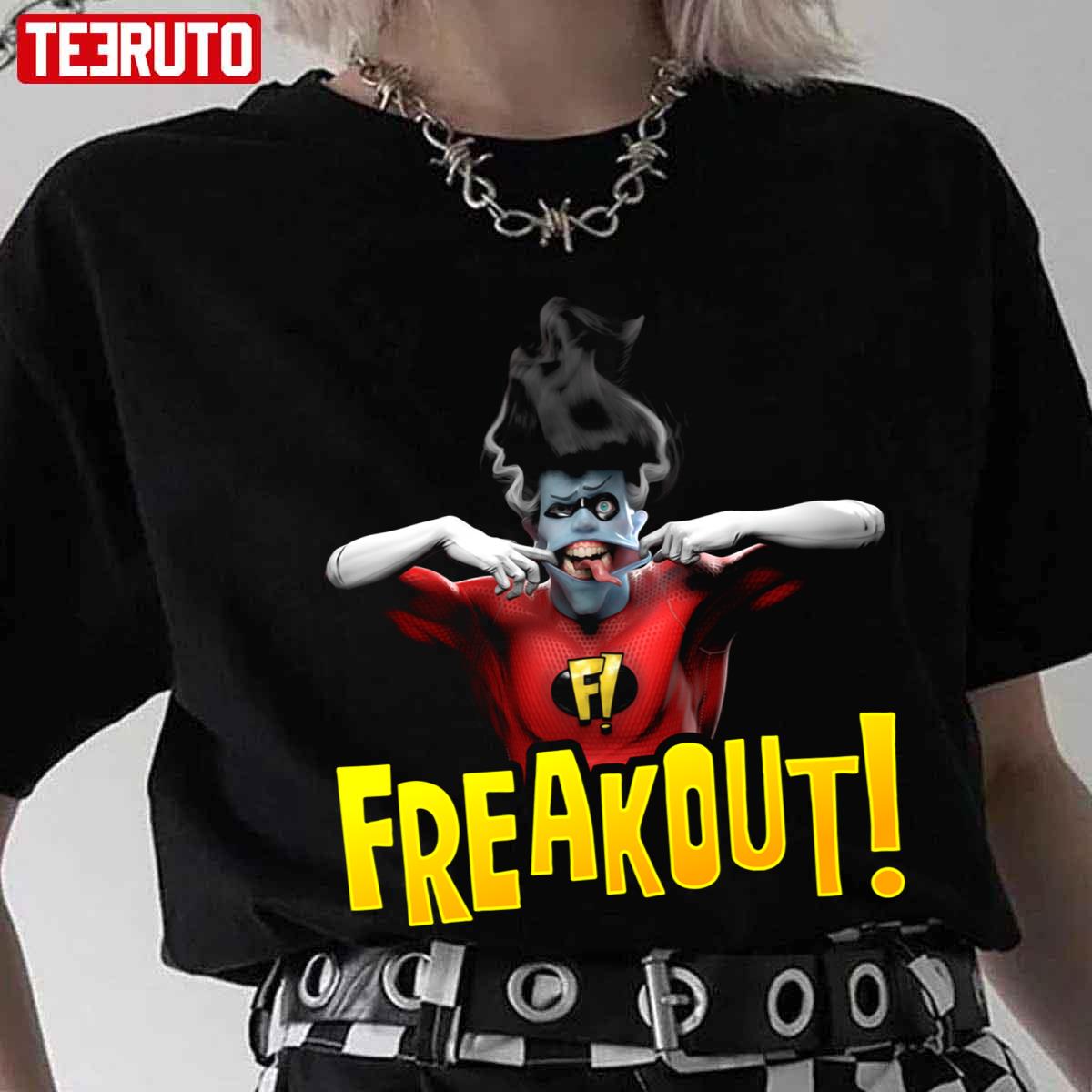 Yellow Design Cartoon Freakazoid Unisex T-Shirt