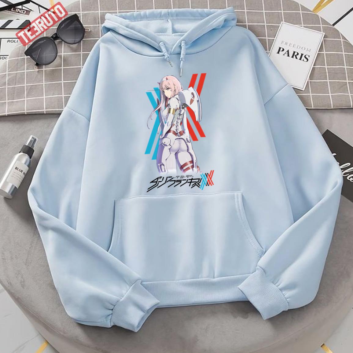 Zero Two Pilot Suit Iconic Darling In The Franxx Unisex Hoodie