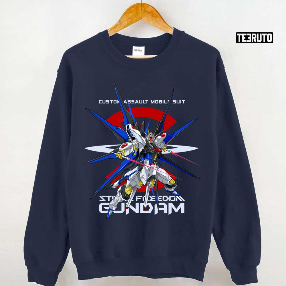 Zgmf X20a Strike Freedom Mobile Suit Gundam Unisex Sweatshirt