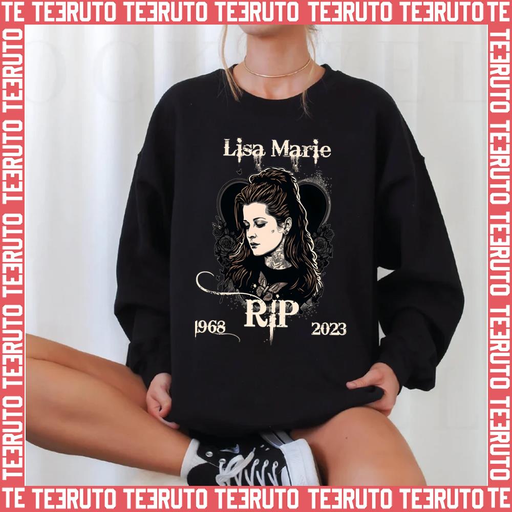 1968 2022 Lisa Marie Presley Rip Rest In Peace Memorial Unisex Sweatshirt