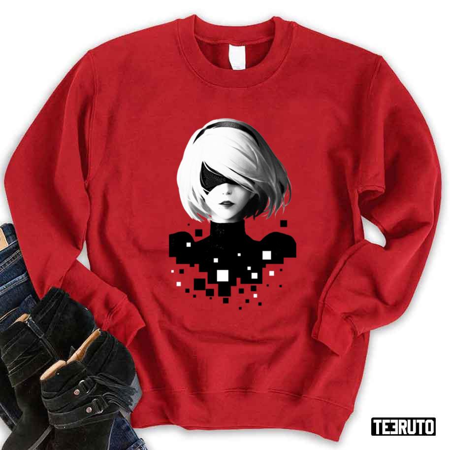 2b And Pixels Aerial Attack Unisex Sweatshirt