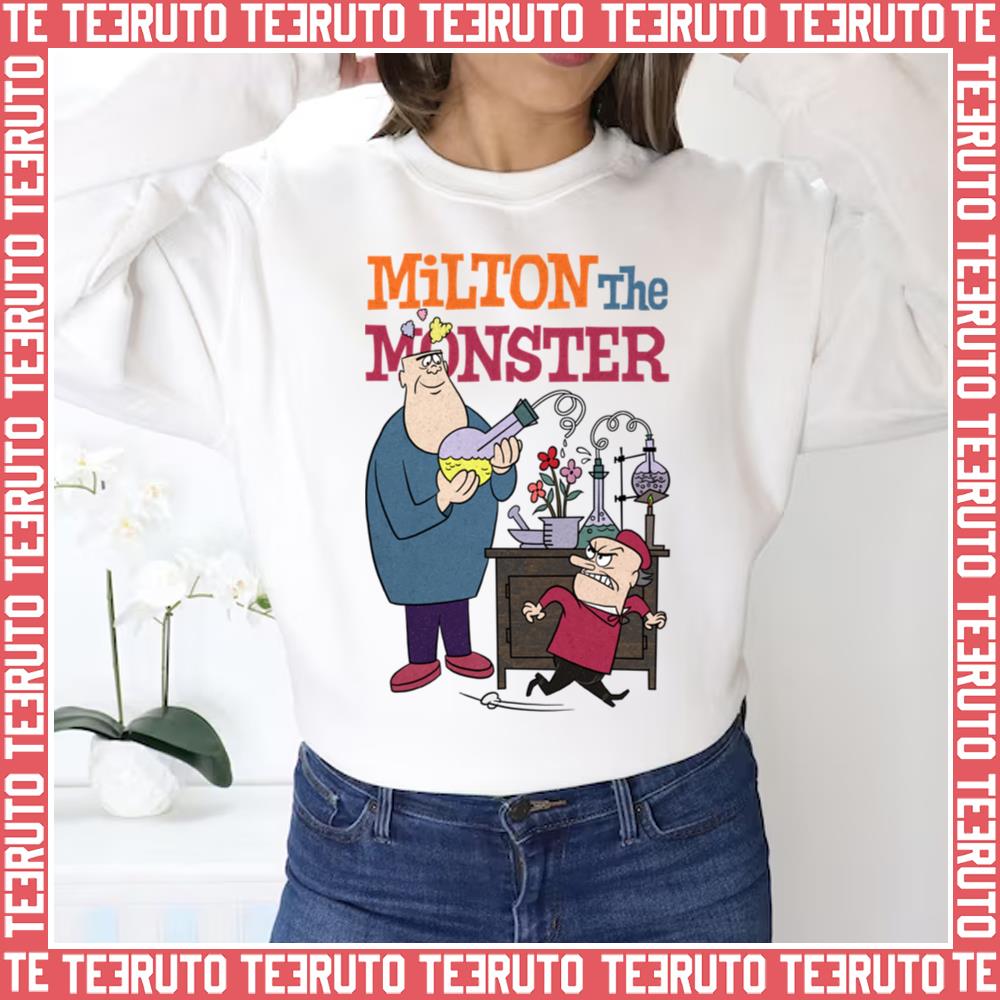 60s Milton The Monster Show Cartoon Characters And Logotype Unisex Sweatshirt