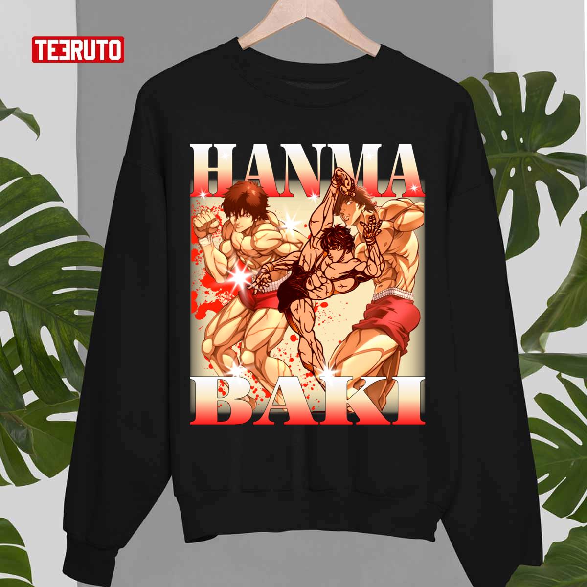 90s Chemise Baki The Grappler Baki Hanma Gym Baki Hanma Retro Unisex Sweatshirt