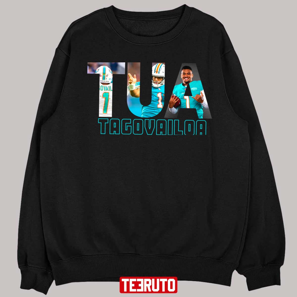 Aesthetic Design Miami Dolphins Tua Tagovailoa Text shirt