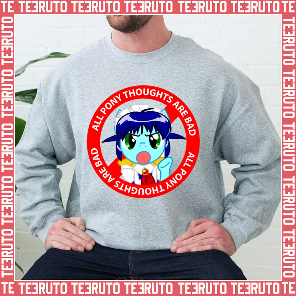 All Pony Thoughts Are Bad Quote Mareoromatic Unisex Sweatshirt
