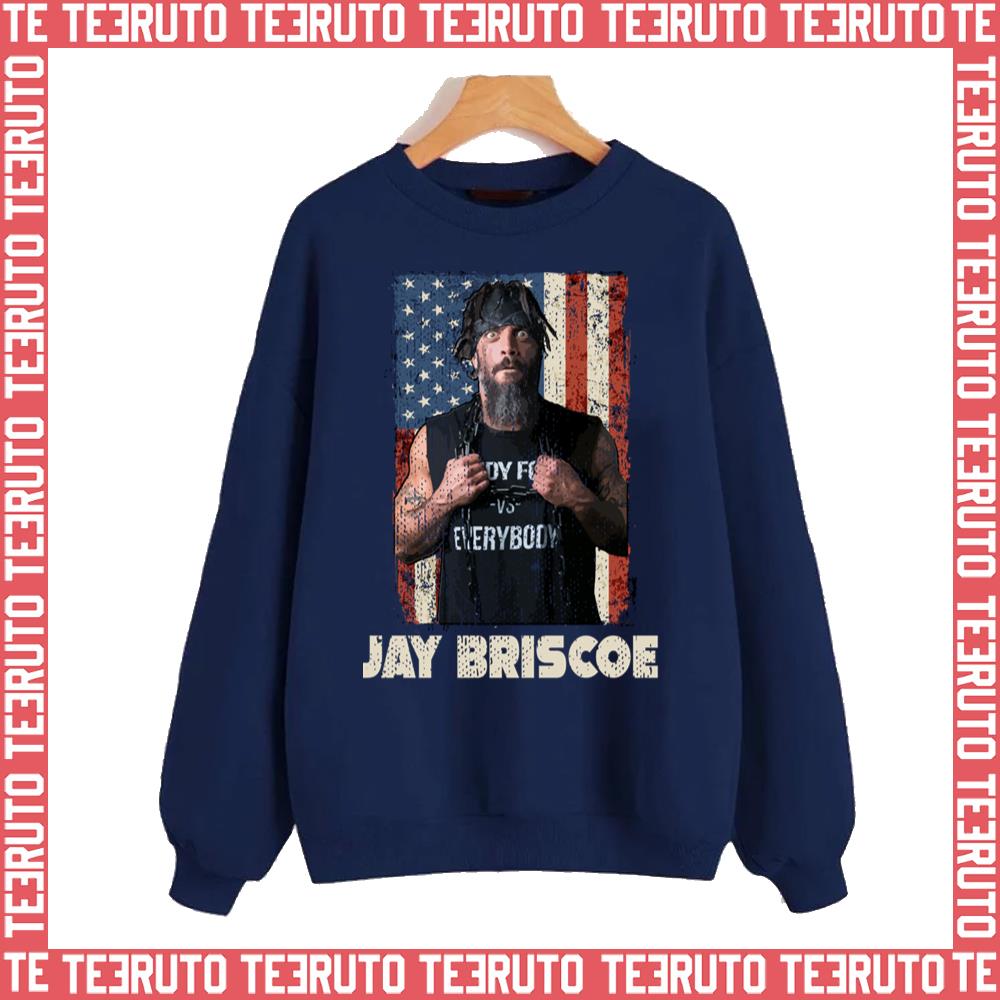 American Flag Design Jay Briscoe Wrestler Unisex Sweatshirt