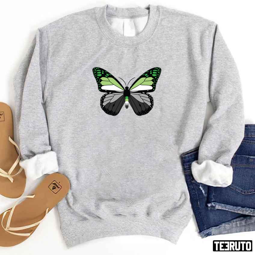 Aromantic Butterfly Pride Lgbtq Pride Month Unisex Sweatshirt