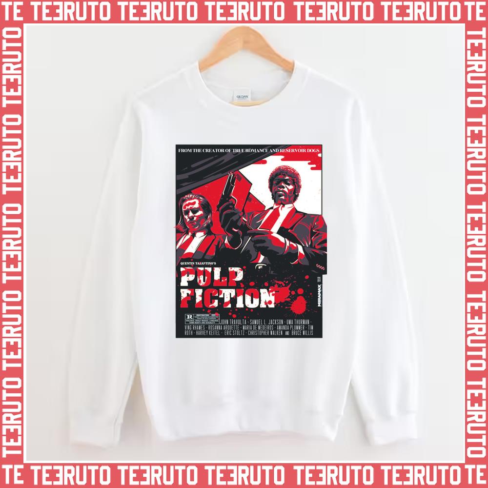 Artistic Rendering Of Pf Movie Pulp Fiction Unisex Sweatshirt