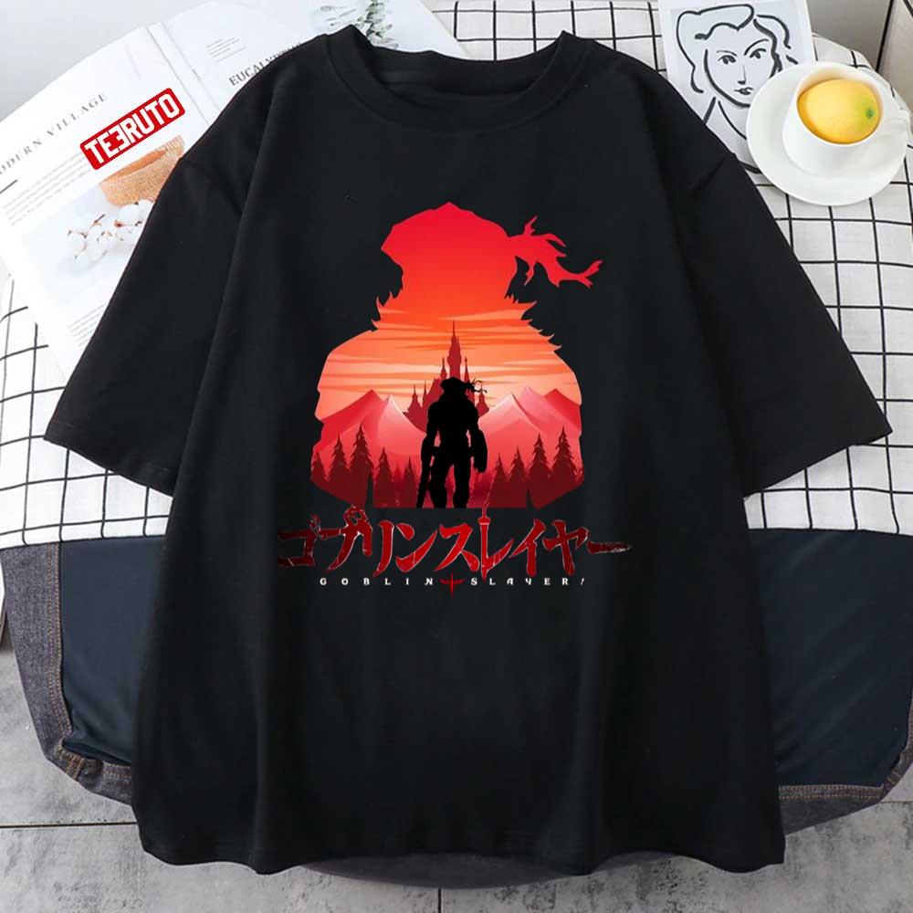 Awesome Design Goblin Slayer Anime Silhouette Fanart Unisex T-Shirt