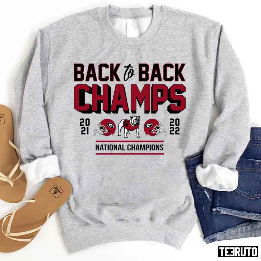 Back To Back Georgia Bulldogs National Champions 2023 Unisex Sweatshirt