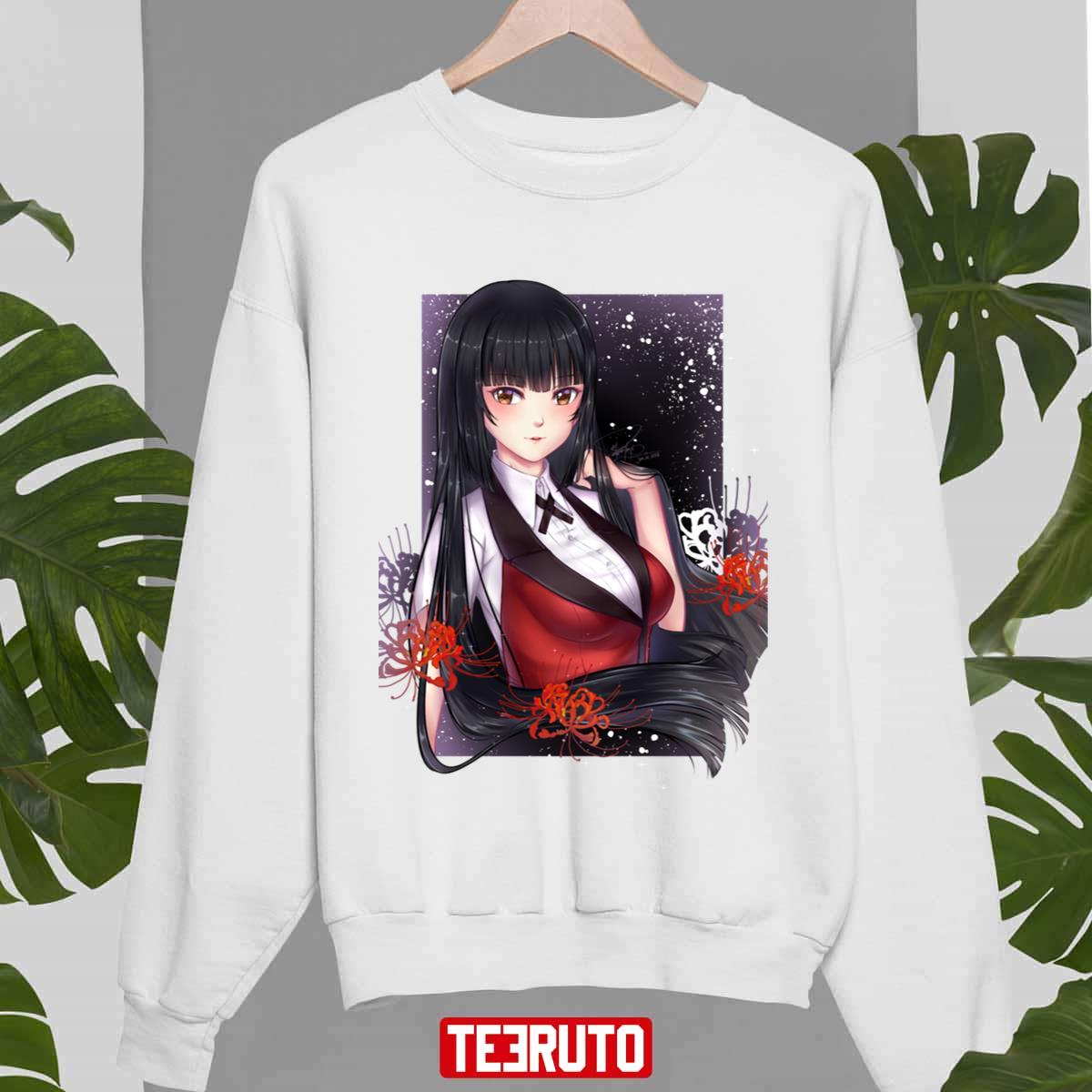 Bagas Ngobos Kakegurui Yumeko Jabami Cute Girl Anime Art Unisex Sweatshirt