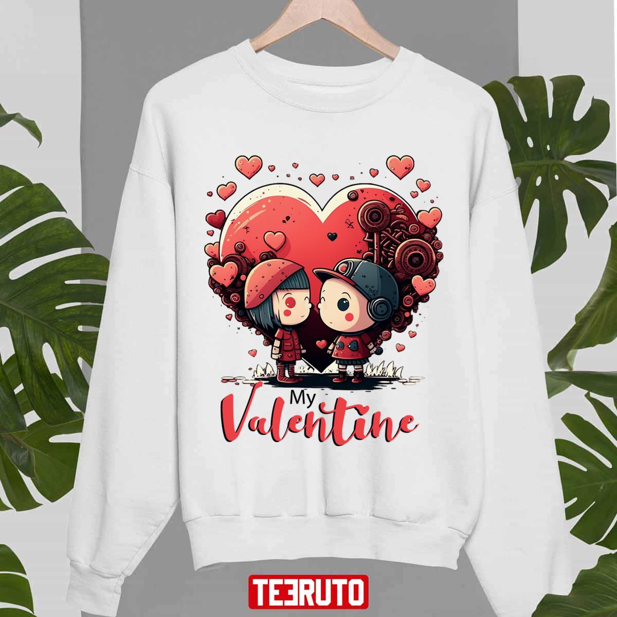 Be My Valentine Vintage Cute Fanart Unisex Sweatshirt