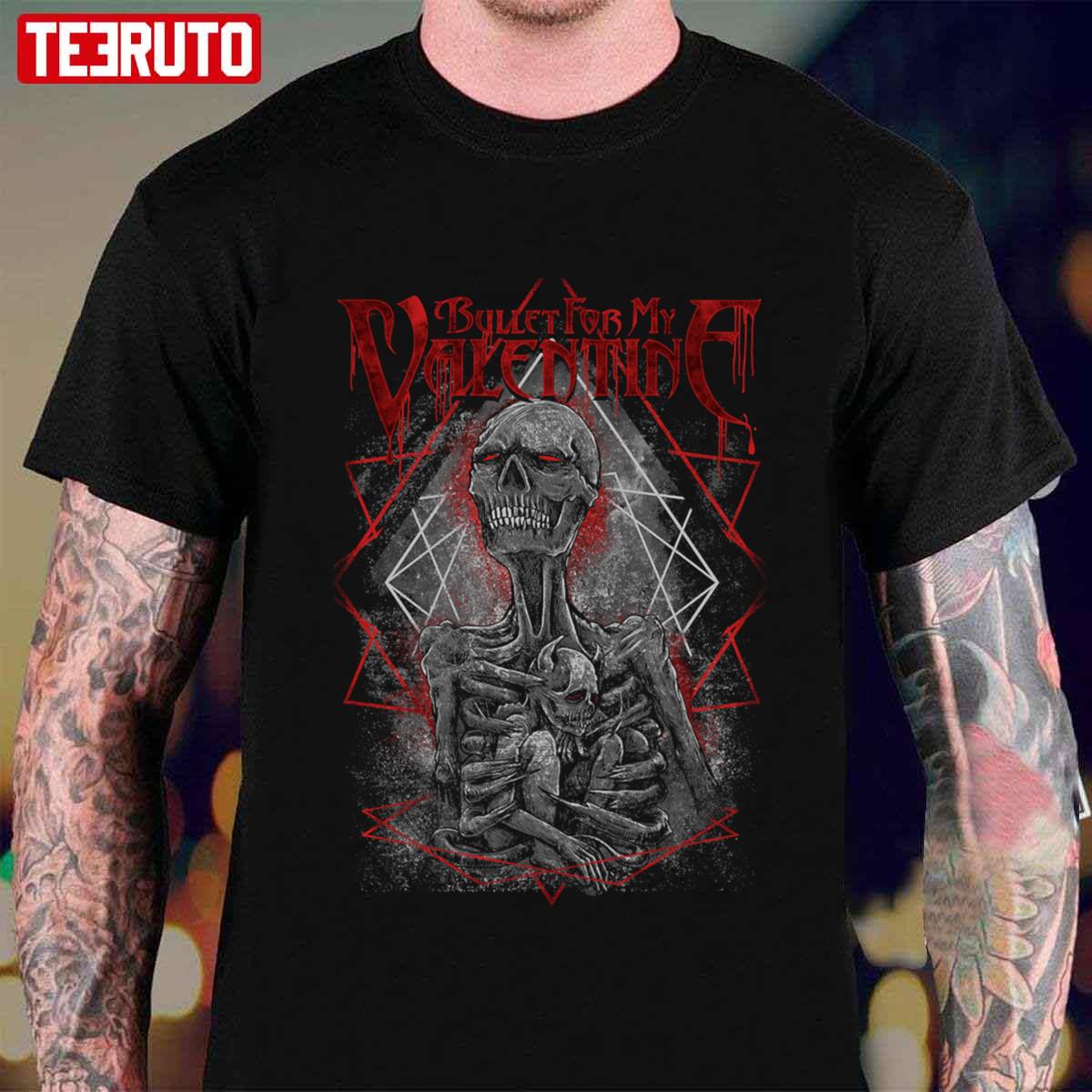 BFMV Bullet for My Valentine Skull In Skull Unisex T-Shirt