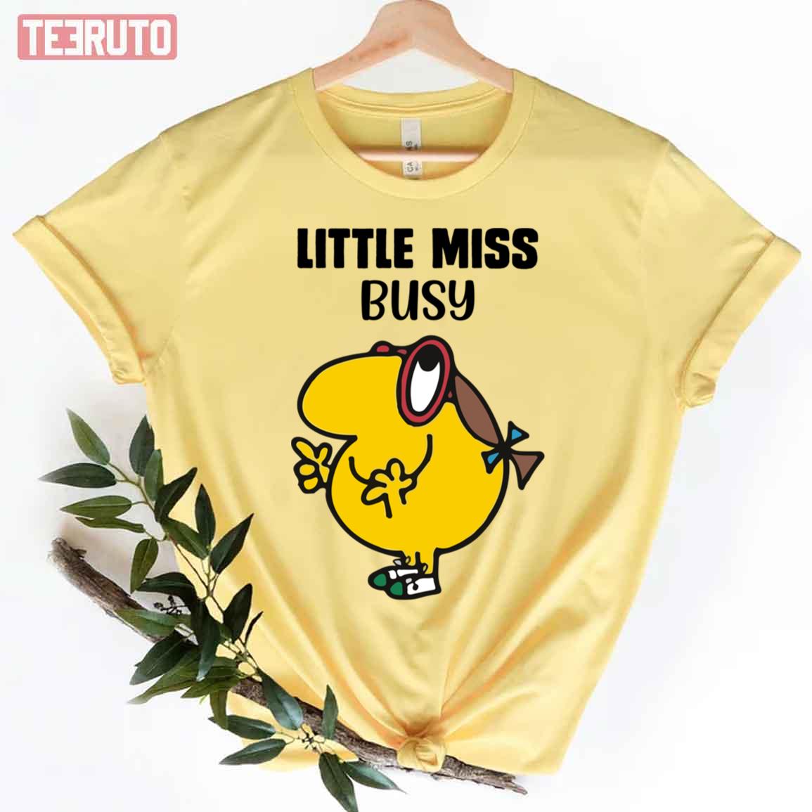 Big Glasses Little Miss Busy Unisex T-Shirt
