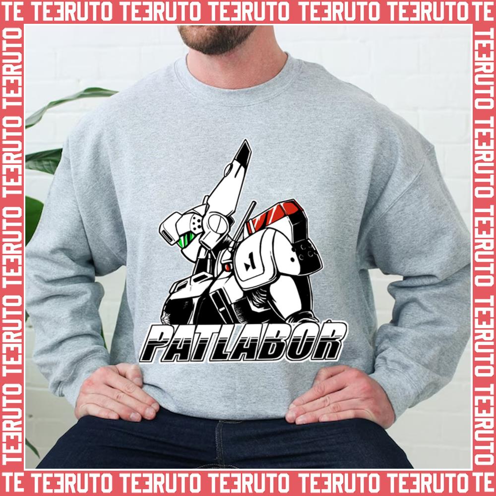 Black And White Design Patlabor Ingram Unit 01 Active Unisex Sweatshirt
