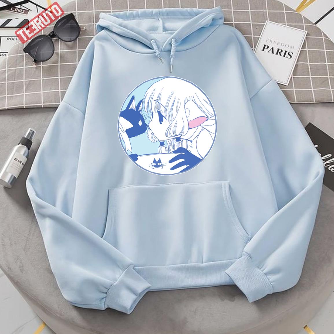 Black Cat And Chi Chobits Unisex Hoodie