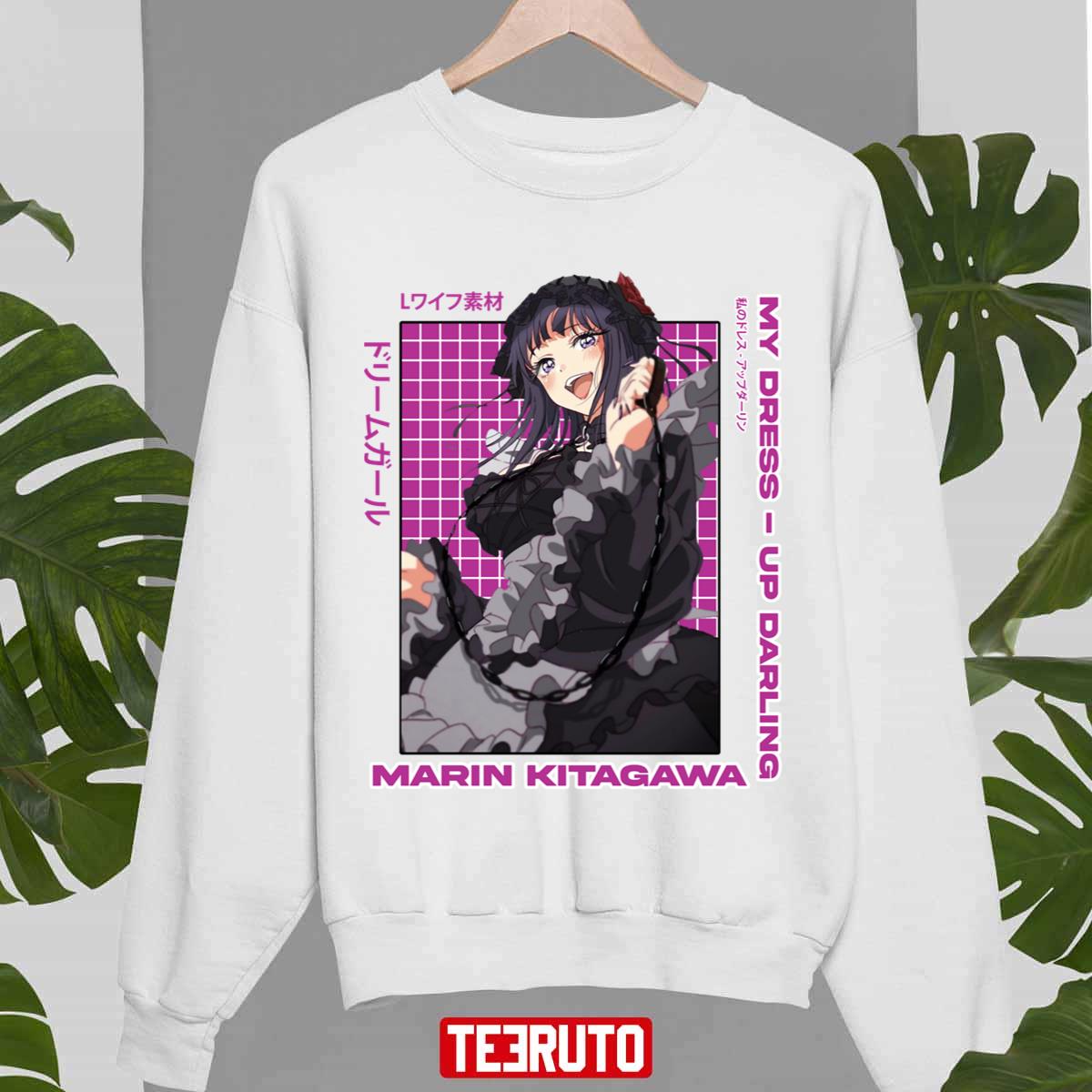 Black Hair Marin My Dress-Up Darling Japan Vibe Unisex Sweatshirt