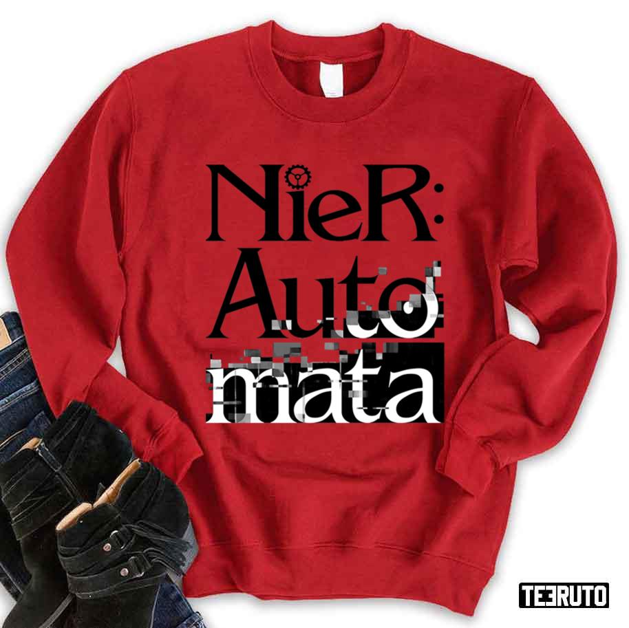 Black N White Nier Automata Design Unisex Sweatshirt