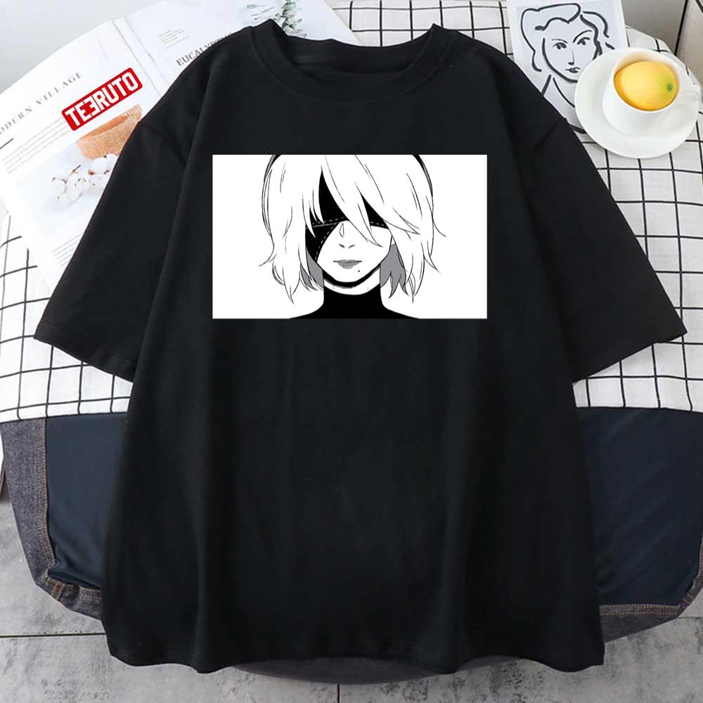 Blindfold 2b Combat Android Nier Art Unisex T-Shirt