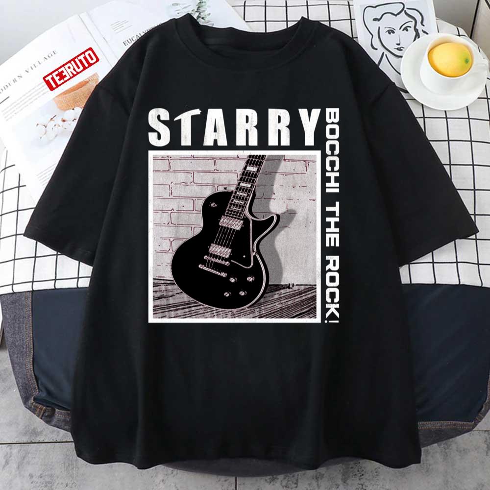 Bocchi The Rock Starry Hitori Gotoh The Guitar Art Unisex T-Shirt