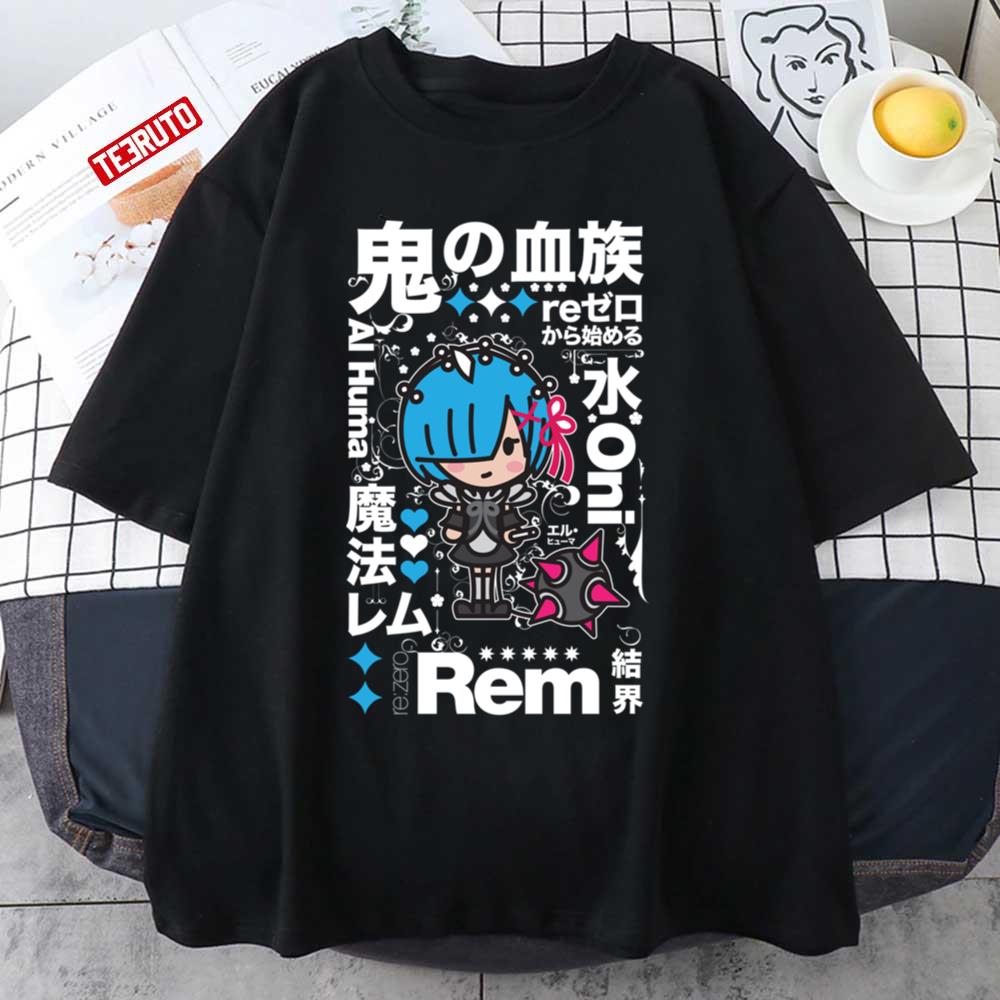 Cartoon Style Little Rem Rezero Unisex T-Shirt