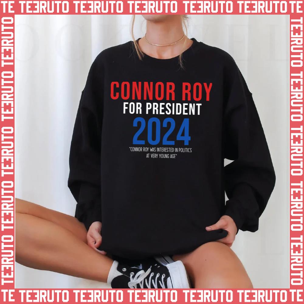 Connor Roy For President Succession Logo Unisex Sweatshirt