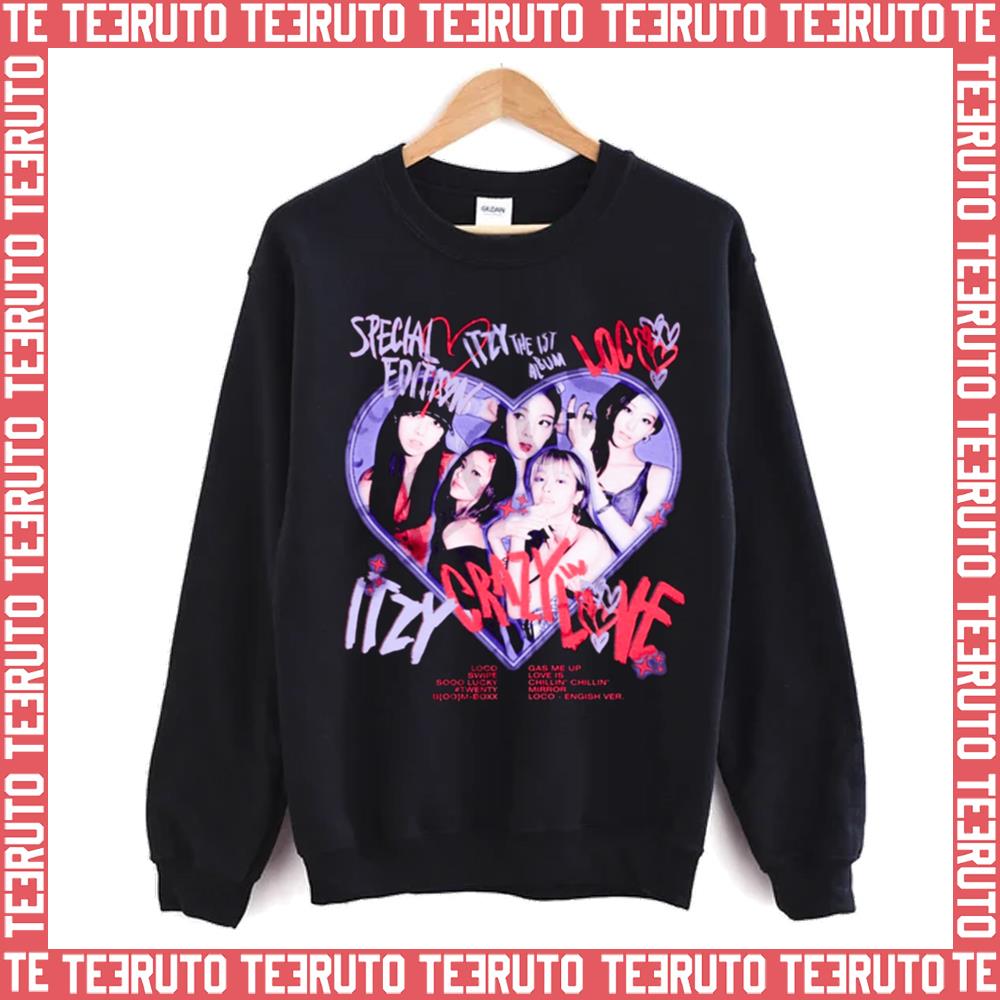 Crazy Love Girl Band Itzy Unisex Sweatshirt