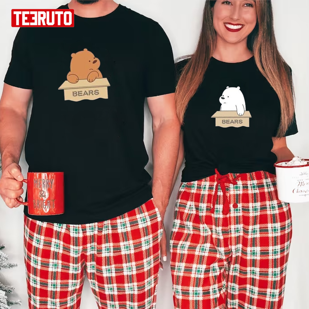 Cute Bears In The Box Couple Matching Valentine’s Day Unisex T-Shirt