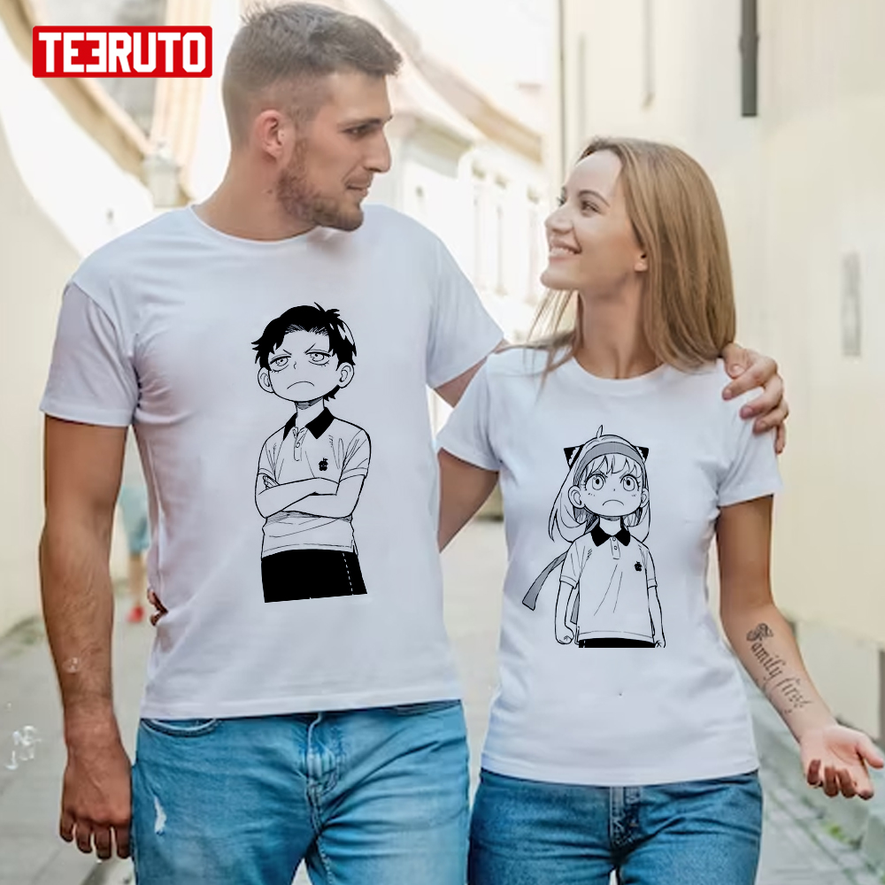 Damian Desmond And Anya Forger Spy X Family Couple Valentine’s Day Unisex T-Shirt
