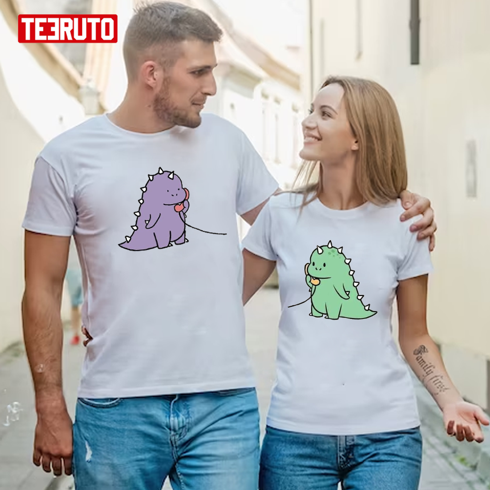 Dinosaur Couple Design Valentine’s Day Unisex T-Shirt