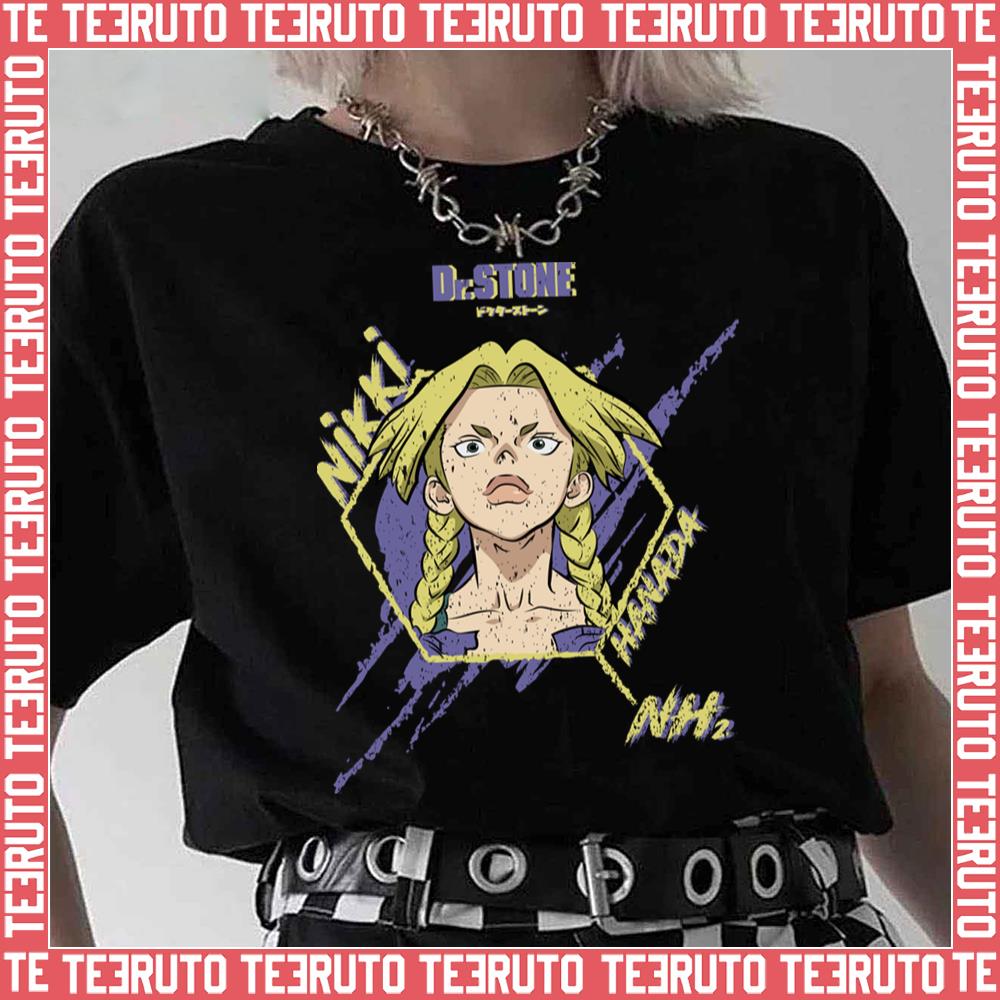 Dr Stone Character Nikki Hanada Grunge Style Unisex T-Shirt - Teeruto