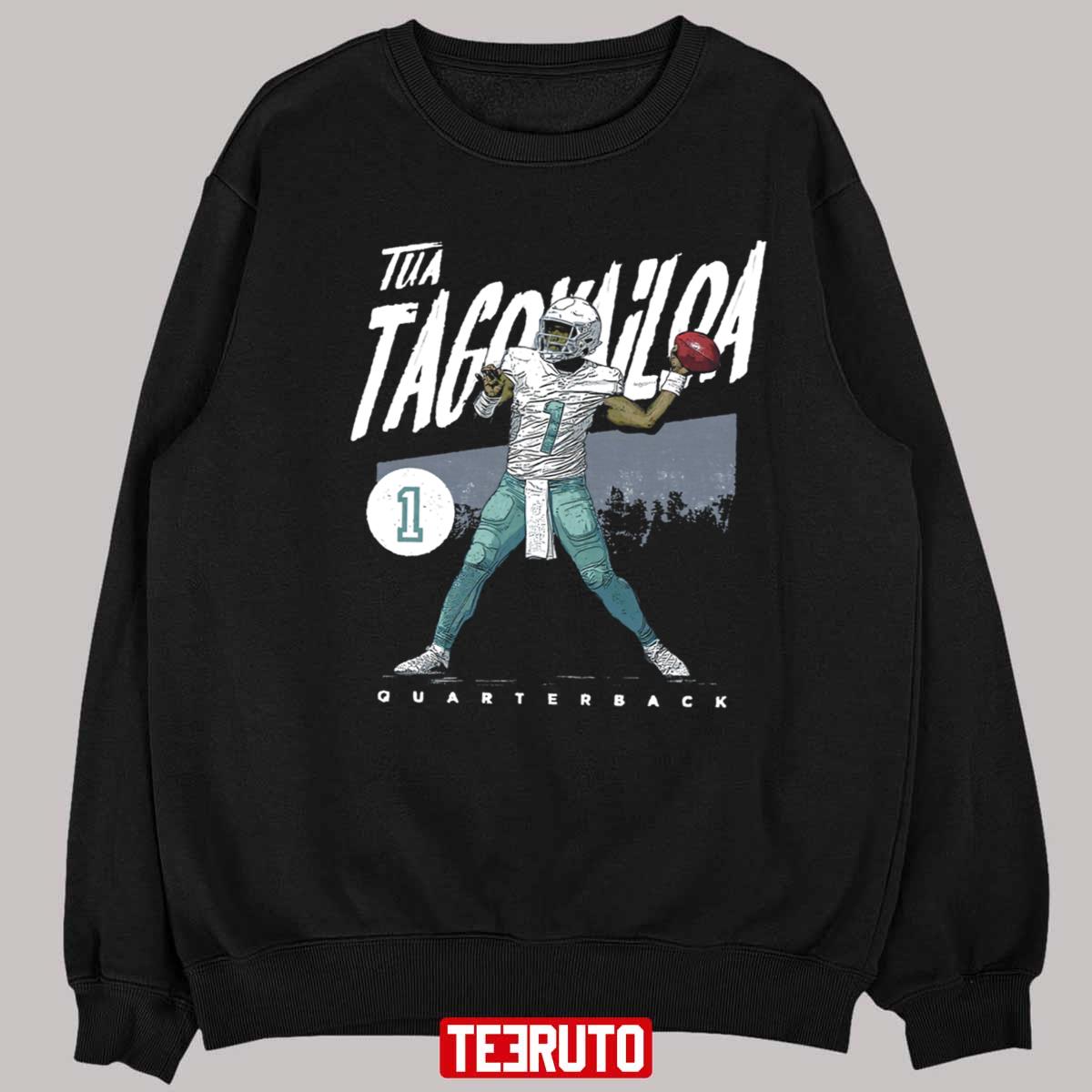 Tua Tagovailoa Shirt Sweatshirt Hoodie Long Sleeve Short Sleeve Miami  Dolphins Football Game Tshirt Bootleg Tua Tagovailoa Stats Shirts Nfl Shirt  For Mens Womens Kids - Laughinks