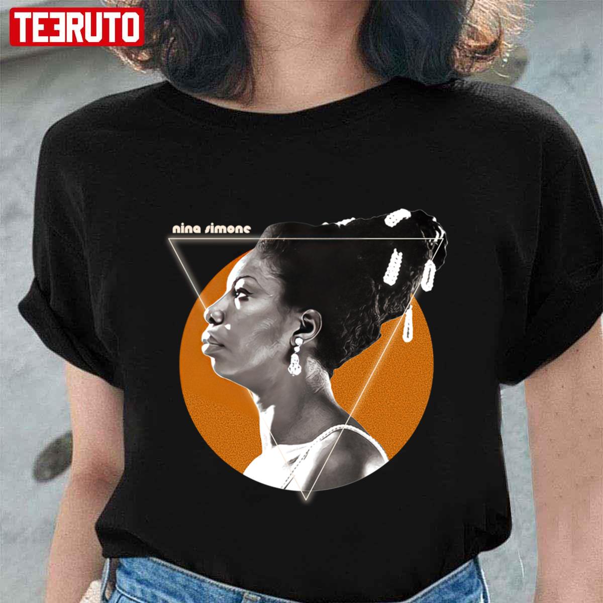 Gold Tribute Retro Nina Simone Unisex T-Shirt