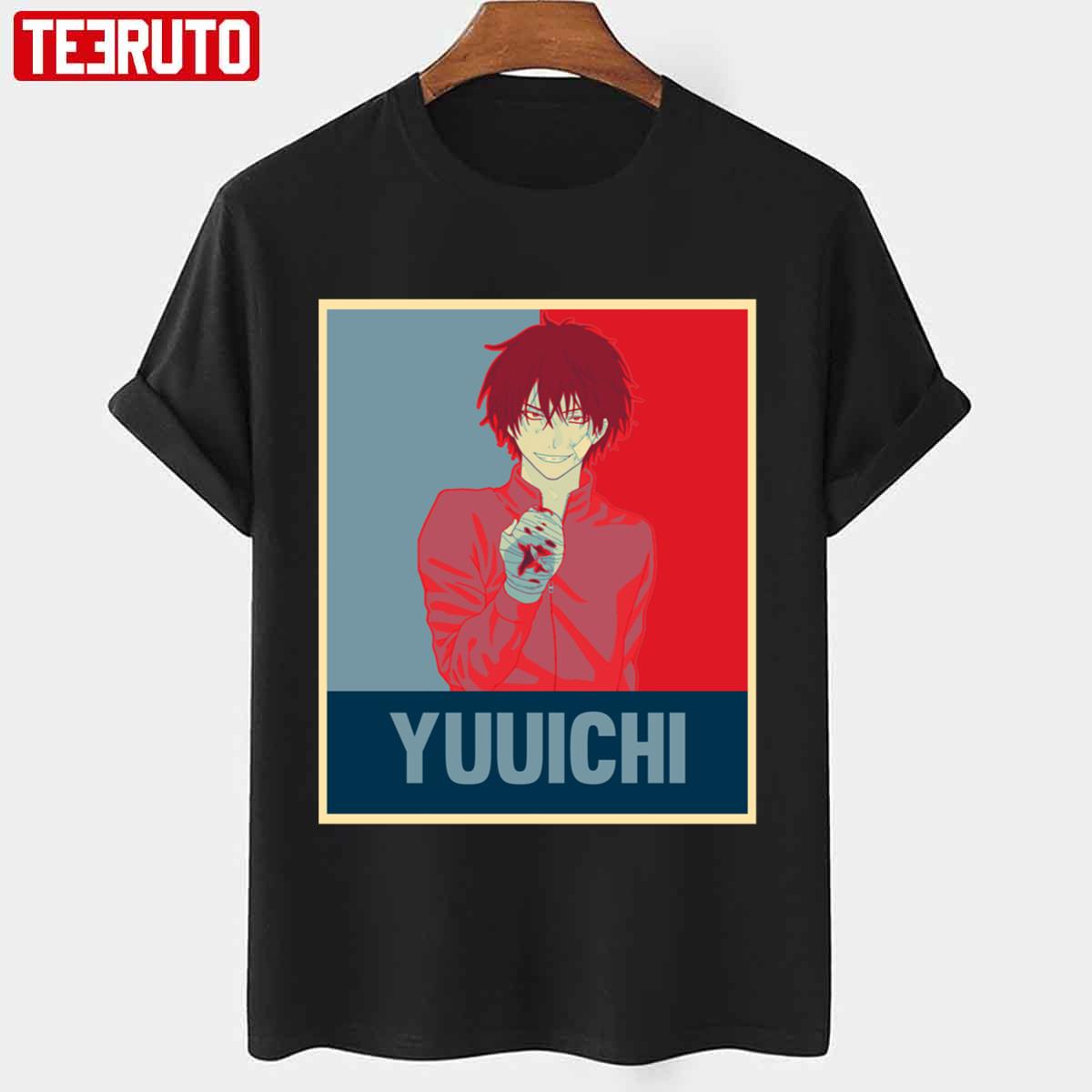 Tomodachi Game Yuuichi Katagiri Japanese Flag Unisex T-Shirt - Teeruto