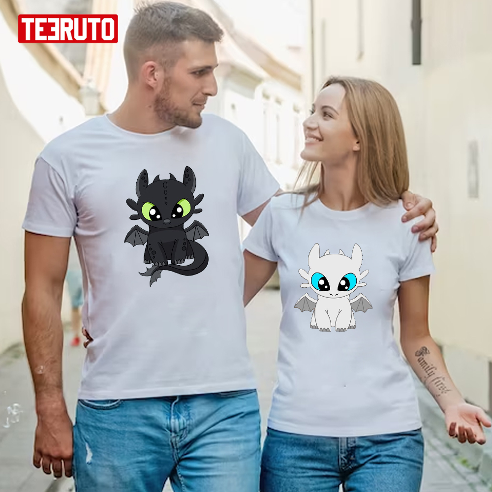 How To Train Your Dragon Couple Matching Toothless Valentine’s Day Unisex T-Shirt
