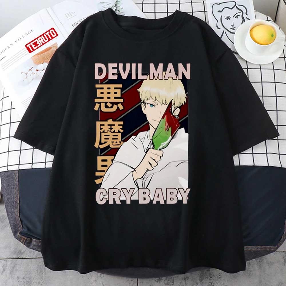 Japanese Anime Bloody Devilman Crybaby Art Unisex T-Shirt