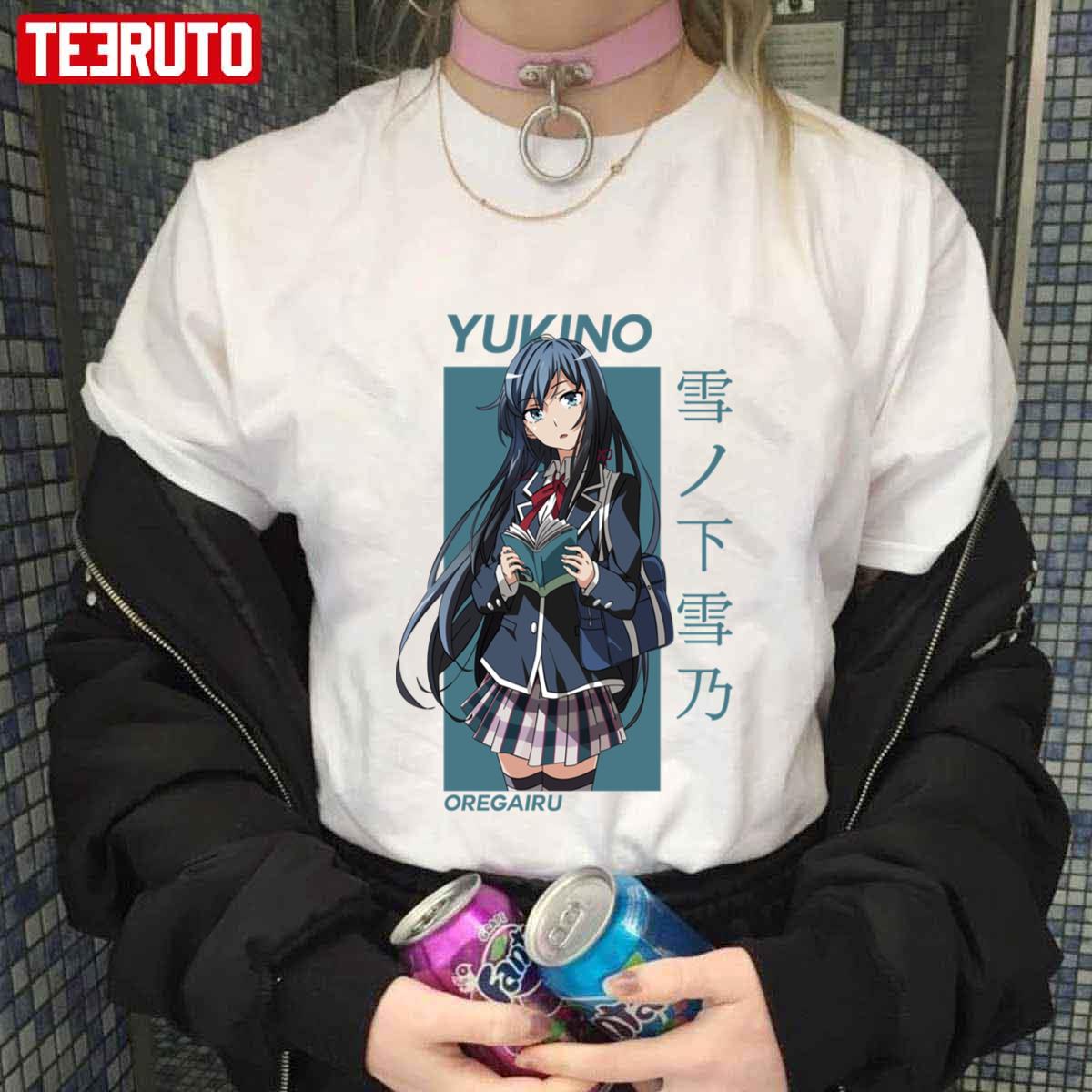 Japanese Yukino Yukinoshita Oregairu Snafu Card Anime Unisex T-Shirt