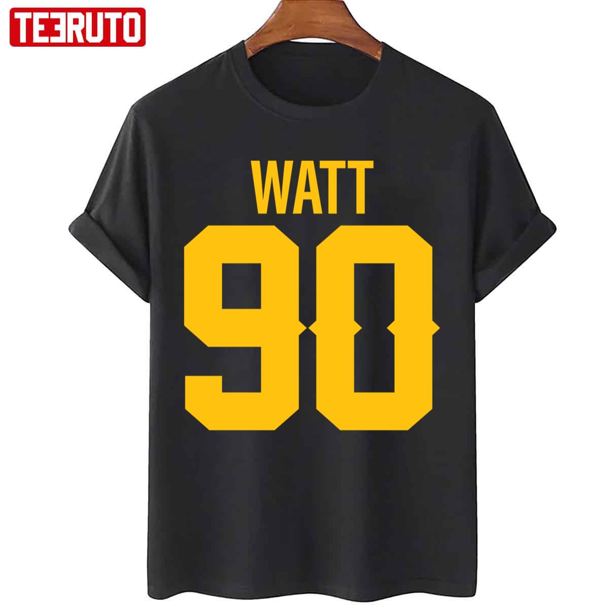 Jersey Number T. J. Watt Steelers #90 Unisex Hoodie - Teeruto