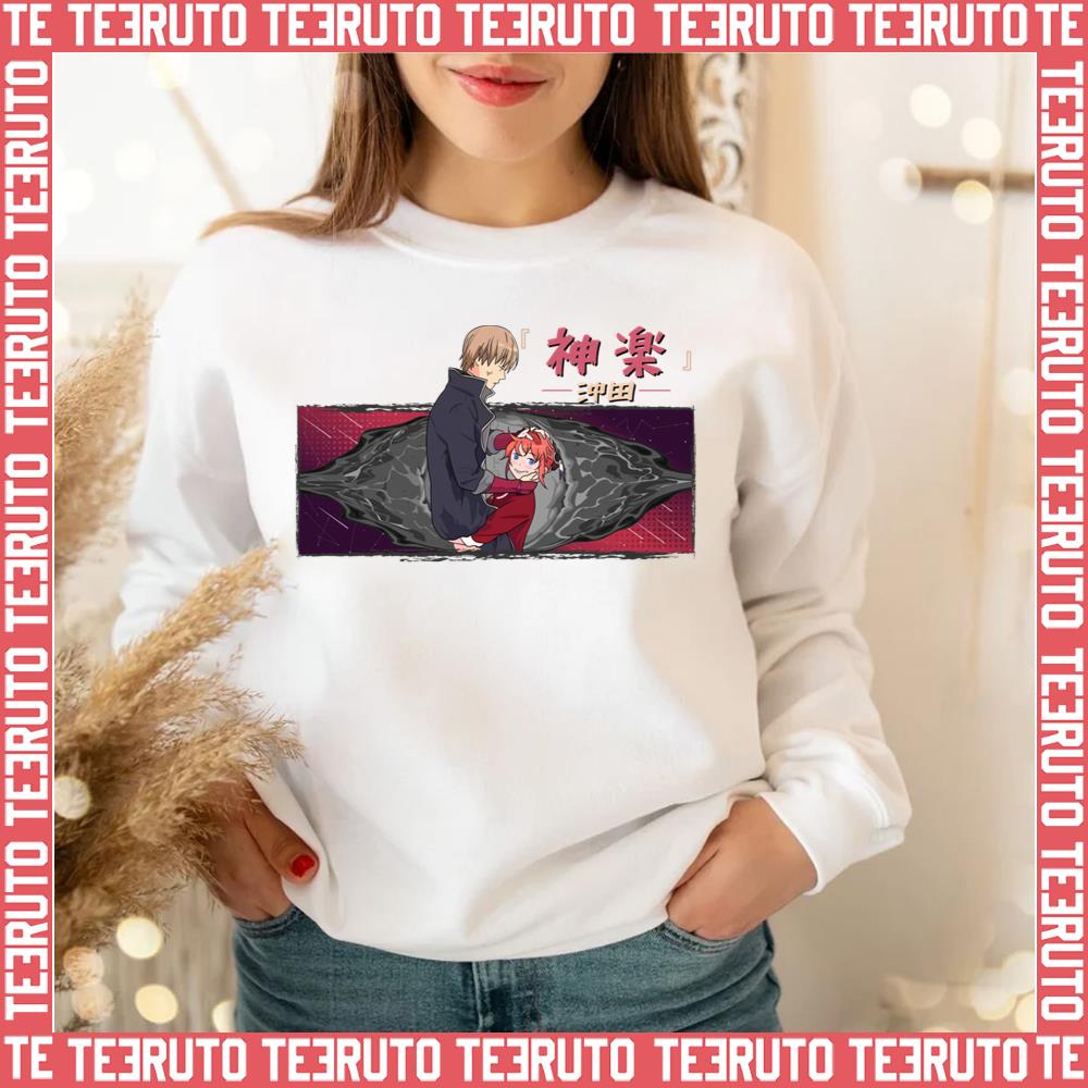 Kagura X Okita Skyness Gintama Unisex Sweatshirt Teeruto 3869