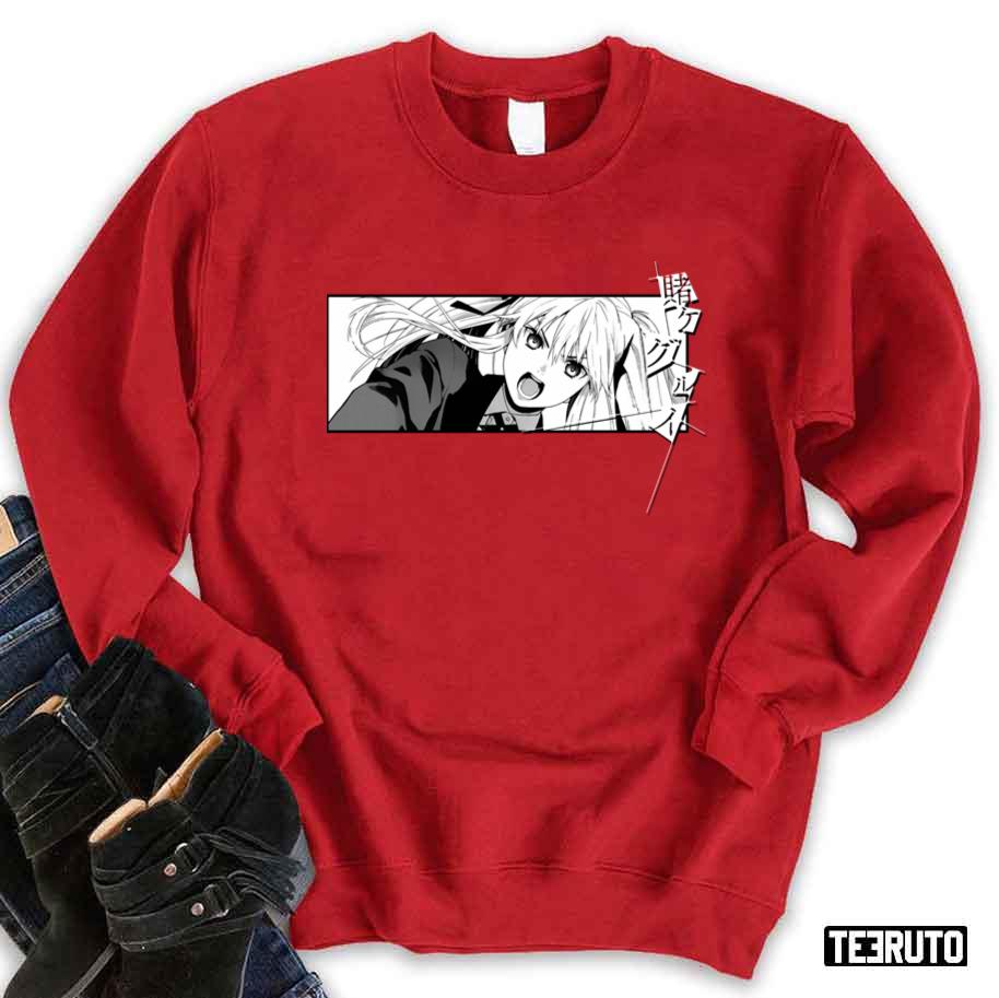 Kakegurui Mary Saotome Scene Manga Style Art Unisex Sweatshirt