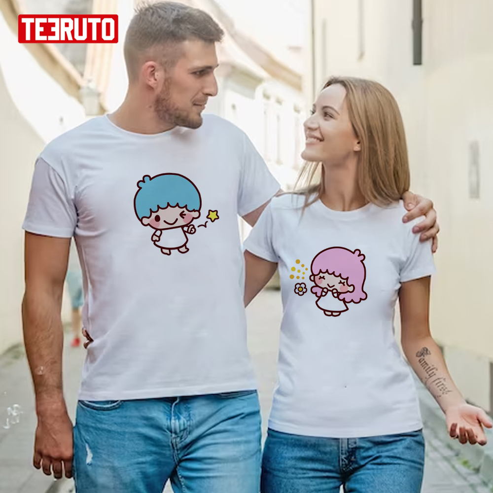 Little Twin Stars Couple Design Valentine’s Day Unisex T-Shirt