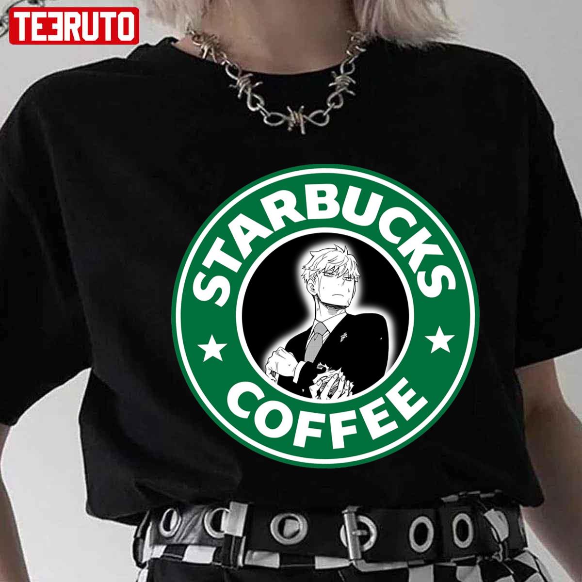 Loid Forger Spy X Family Animes Starbucks Logo Unisex T-Shirt