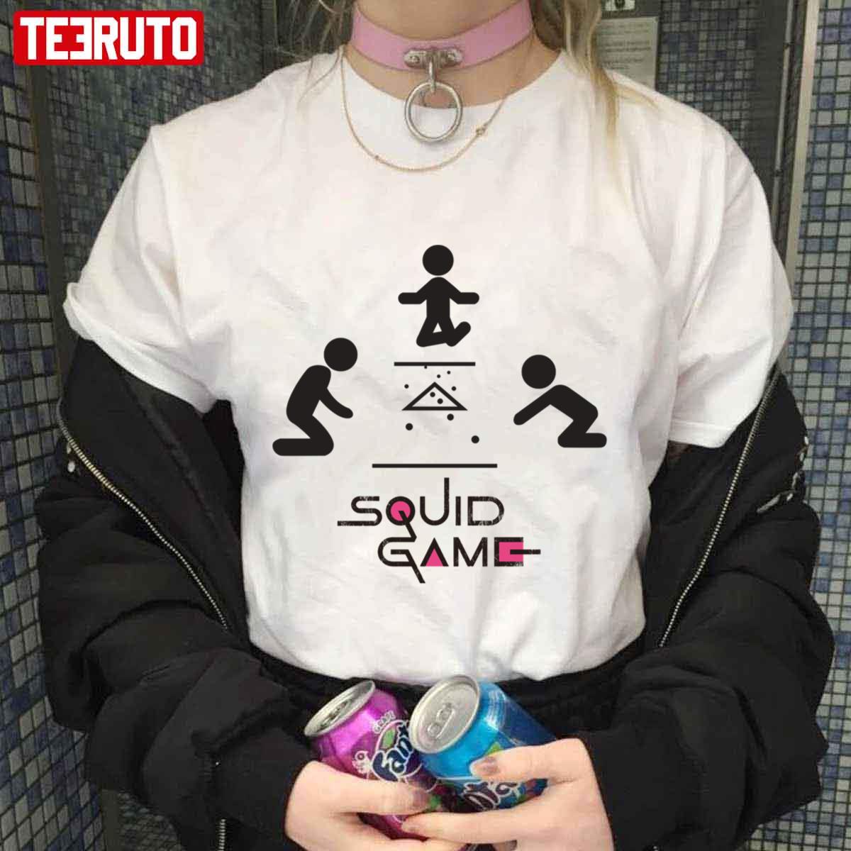 Marbles Logo Silhouette Squid Game Unisex T Shirt Teeruto 